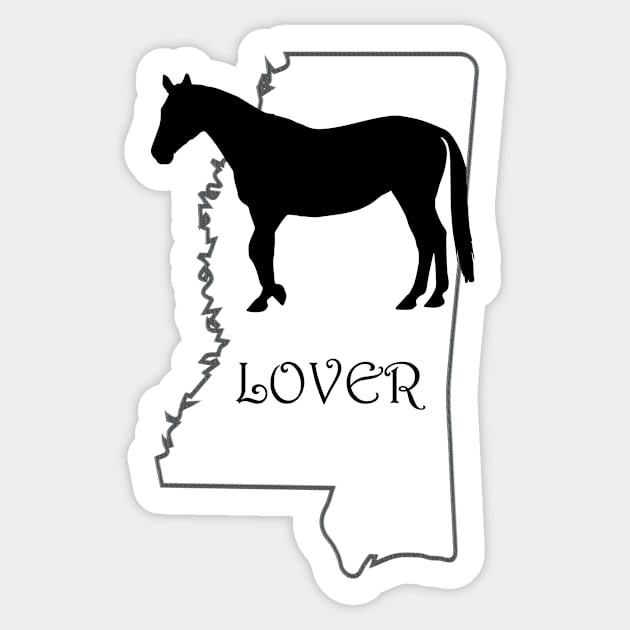 Mississippi Horse Lover Gift Sticker by Prairie Ridge Designs